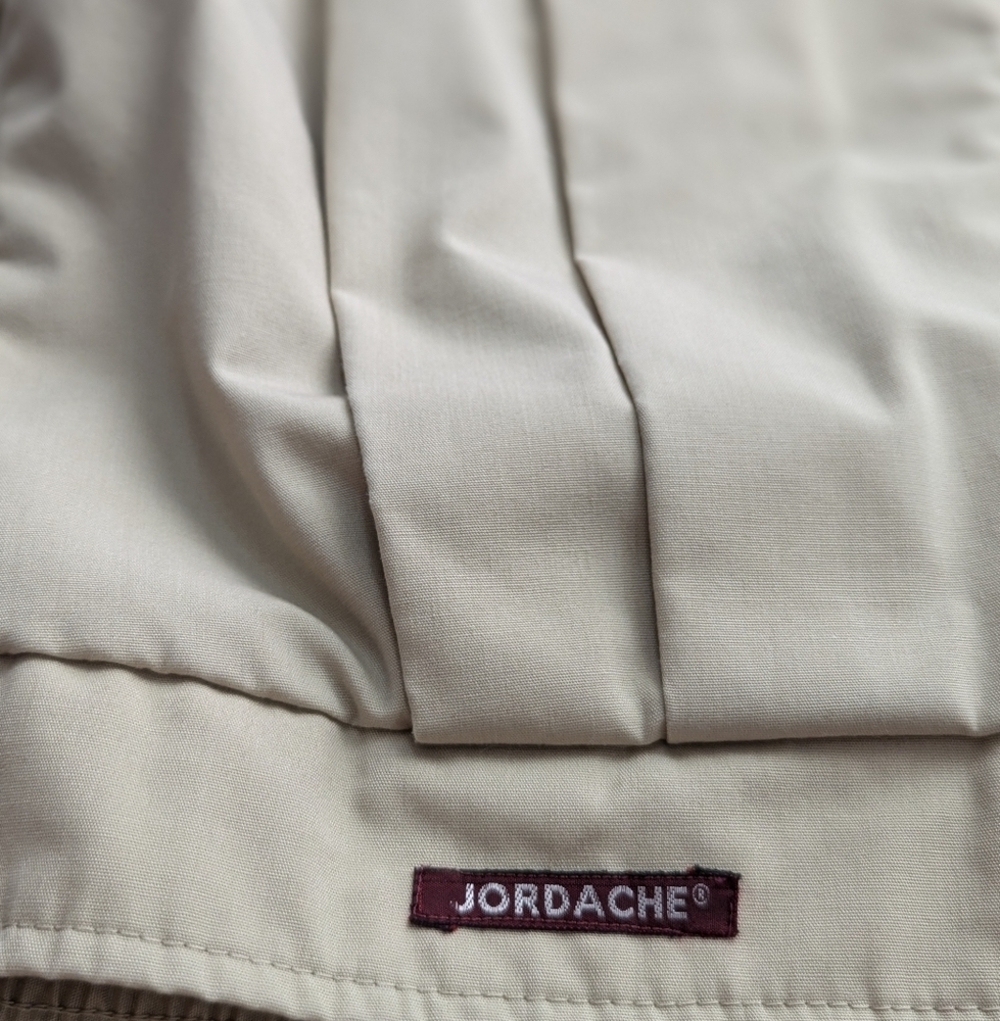 Vintage Jordache USA Beige Bomber Jacket Women’s Small Classic 80s Preppy Coat - Picture 11 of 13